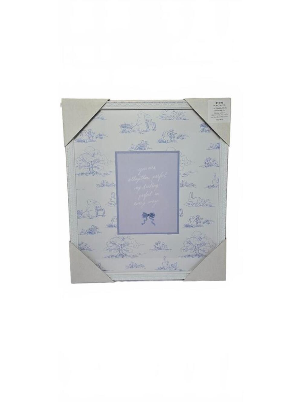 Hobby Lobby Home Decor Wall Art 17x15in with Rabbit and Nature Scene